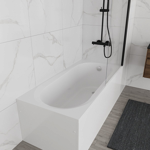 Ванна акриловая Vincea VBT-2B150-LG с ножками 1500x700x480, пристенная, цвет белый