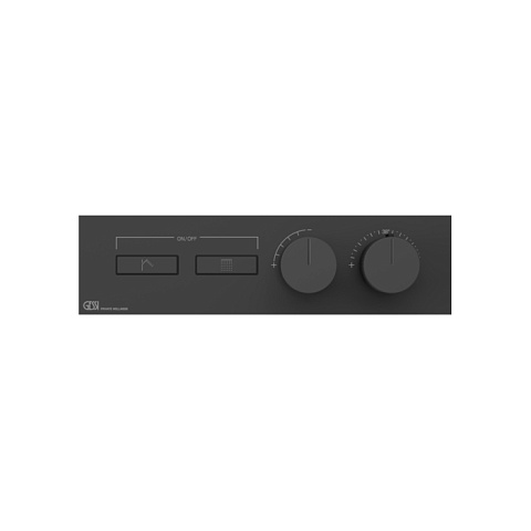Gessi Hi-Fi Термостат для душа, с включением до 2 источников одновременно (внешняя часть), цвет: Black XL, 63012#299