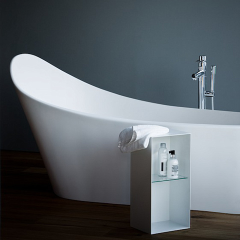 Laufen Palomba Ванна 1800x890x540мм, свободностоящая, аэромассаж, подсветка, материал: композит, цвет: белый, 2.4580.2.000.625.1
