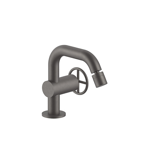 Fantini Fontane Bianche Смеситель для биде, 1 отв., с донным клапаном, цвет: Matt Gun Metal PVD, 47 P5 P008W