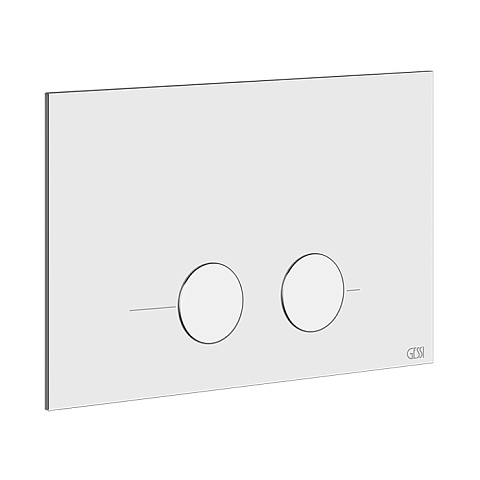 GESSI Клавиша смыва для унитаза, двойная, для систем инсталляций Geberit Sigma8 и Sigma12, цвет хром, 54611#031