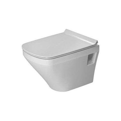 Duravit DuraStyle Комплект: подвесной унитаз Rimless 257109 370х480 мм.+ сиденье с автоматическим закрыванием 006379, 45710900A1 (257109+006379)