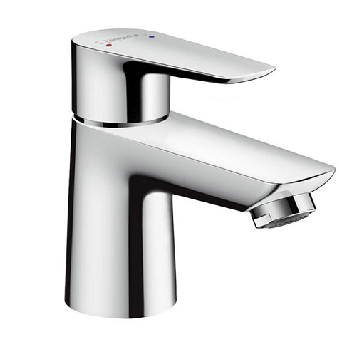 Hansgrohe HG Talis E Смеситель для раковины 80, на 1 отв, без донного клапана, излив 96мм, h71мм, цвет: хром, 71702000
