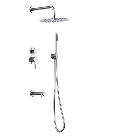 Душевой комплект встраиваемый Gid Edessa L070-CH-VD3, хром