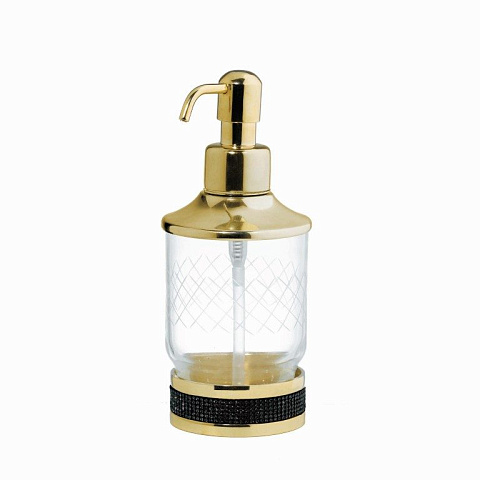 Настольный диспенсер Boheme ROYALE CRISTAL BLACK GOLD 10929-ROYALE-G-B
