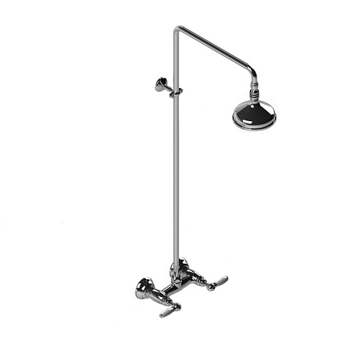 Stella Italica Leve Душевой комплект 3283/301/314A-140: смеситель, штанга+верхний душ 140мм, цвет: хром, IL 02411 CR00