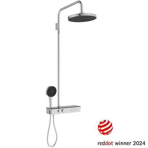 Ideal Standard Ceratherm Solos Душевая стойка, термостат, верхний душ 30см, руч.душ 13см, шланг 175см, цвет: хром, A7882AA