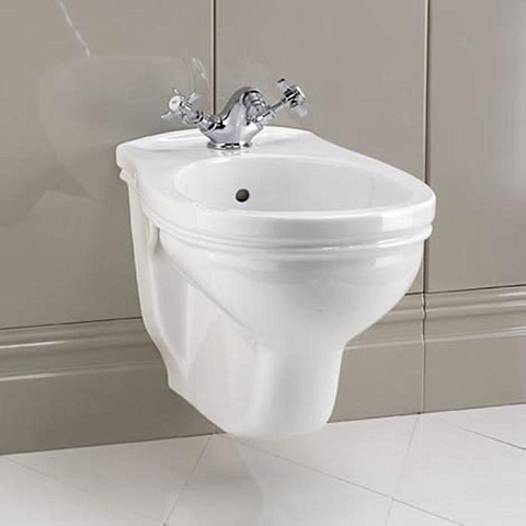 Devon&Devon Devon Rose Биде подвесное 35х52,5 см c 1 отв. под смеситель, белое (Снято с пр-ва), IBBID1FSRO