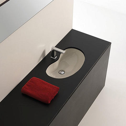 Artceram WASHBASINS IDEA Раковина встраиваемая снизу 60Х37 см, без отв под смеситель, без крепежа ACA001, цвет белый., IDL001 01 00