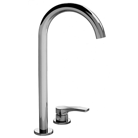 Fantini AL/23 Смеситель для раковины, 2 отв., излив 160мм, цвет: хром, 26 02 B106WF