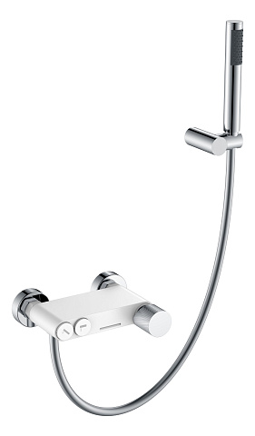 Смеситель Boheme STICK для ванны WHITE TOUCH CHROME 123-WCR.2