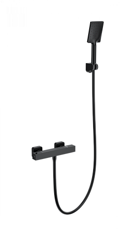 Смеситель для душа с термостатом WONZON & WOGHAND STAY 3, Черный матовый WW-B2062-A-MB