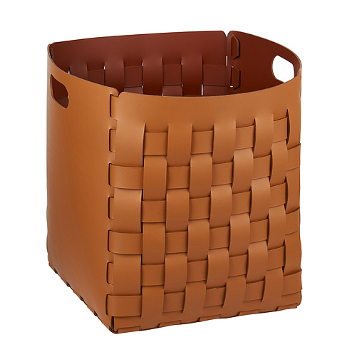 ADJ Корзинка Bottega, 35x35xH40 см., цвет: коньяк/бордо, 1047.09.TS30