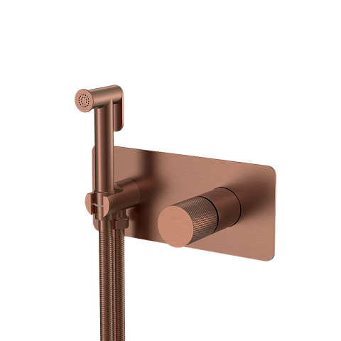 Смеситель гигиенический Boheme STICK BRUSHED BRONZE ручка TOUCH 127-BRB.2