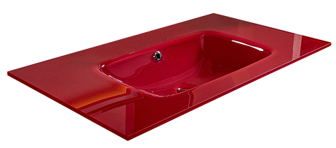 Столешница стекло 80см моноблок БОРДО Boheme 852-080-BR