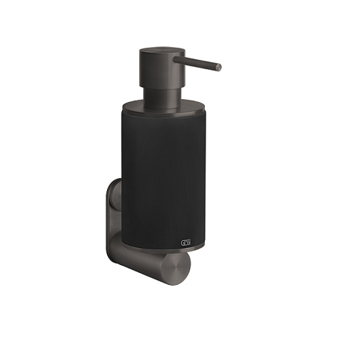 GESSI 316 Дозатор для жидкого мыла настенный, цвет: черный/brushed black metal pvd, 54714#707