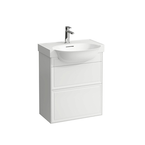 Laufen New Classic База под раковину подвесная , 580х320х670 мм, 2 ящика, цвет белый глянцевый (для раковины 813853), 4.0603.2.085.631.1