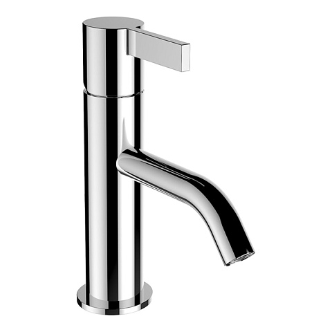 Laufen Kartell Смеситель для раковины, на 1 отв., без донного клапана, излив 115мм, цвет: хром, 3.1133.1.004.100.1