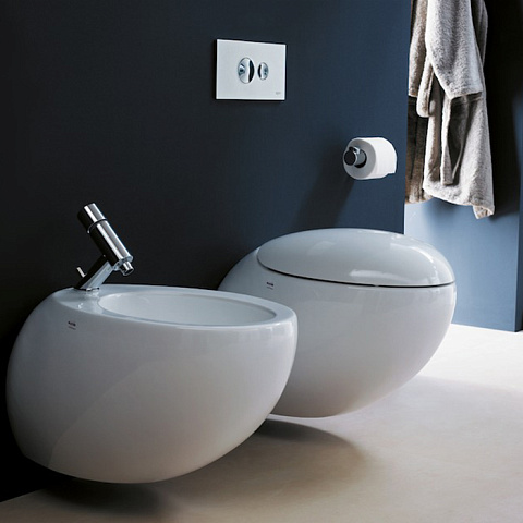 Laufen Alessi One Биде подвесное 585x390x355мм, с 1 отв. под смеситель, с покр. LLC, цвет: белый, 8.3097.1.400.304.1