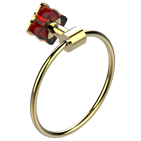 THG PETALE DE CRISTAL ROUGE Полотенцедержатель-кольцо, цвет полированное золото, U6C-F01-504N