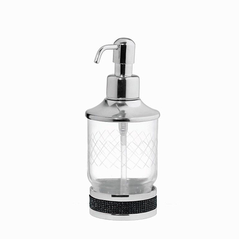 Настольный диспенсер Boheme ROYALE CRISTAL BLACK ХРОМ 10929-ROYALE-CR-B