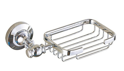 Мыльница решетка CeramaLux Bianco 52005, хром