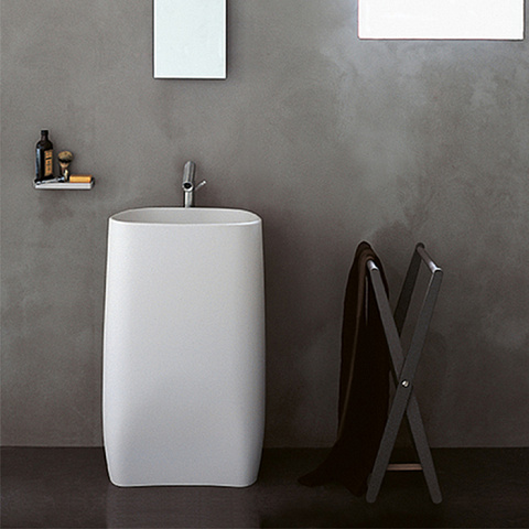 Agape Pear C Раковина напольная 55.5x40.9x90 см, без отв., выпуск в стену, цвет: белый, ACER0896MZ *0