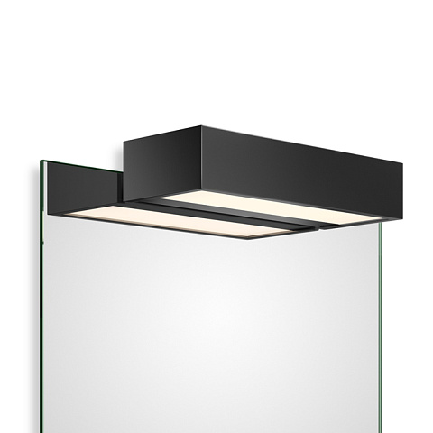 Decor Walther Box 1-25 N LED Светильник на зеркало 25x10x5см, светодиодный, 1x LED 18.4W, цвет: черный матовый, 0419860