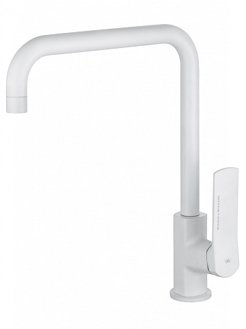 Смеситель для кухни WONZON & WOGHAND, Белый матовый WW-L1006-MW