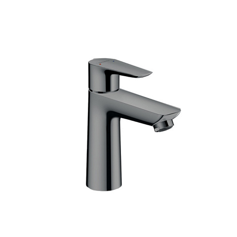 Hansgrohe HG Talis E Смеситель для раковины 110, на 1 отв, с донным клапаном, излив 112мм, цвет: шлифованный черный хром, 71710340