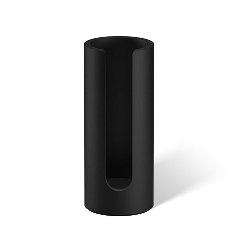 Decor Walther Black Stone WPB Дозатор ватных дисков, настольный,цвет: черный матовый, 0973360