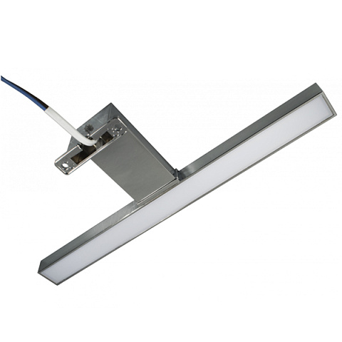 Светильник для зеркал LED Fagus-4, IP44, 4,5Вт, на гориз./зеркало, 220В, 4000К, 370Лм, CRI>80, 300х102x46, хром, провод 0,3м 04.107.23.401