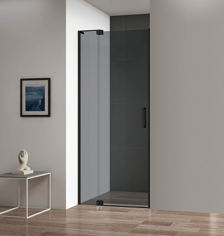 Душевая дверь Cezares SLIDER-B-1-80/90-GRIGIO-NERO