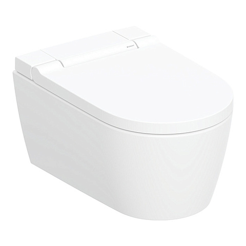 Geberit AquaClean Sela Унитаз-биде подвесной, белый / KeraTect, декор. панель: белый глянцевый (замена 146.224.11.1), 146.220.11.1