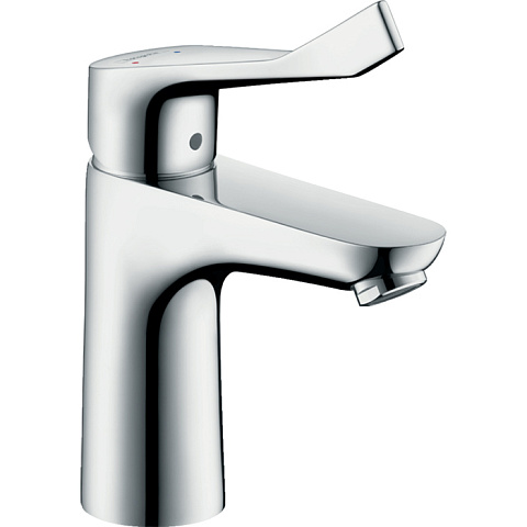 Hansgrohe HG Focus Care Смеситель для раковины с донным клапаном, на 1 отв., излив 119мм, h94мм, длинная ручка, цвет: хром, 31911000