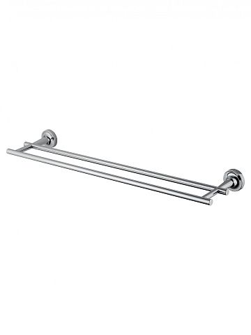 Полотенцедержатель двойной WONZON & WOGHAND SIMPLE, Хром WW-6511