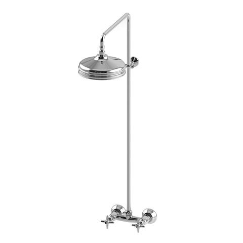 Stella Italica Душевой комплект 3283/301/314A-220: смеситель, штанга+верхний душ 220мм, цвет: хром, IT 02412 CR00