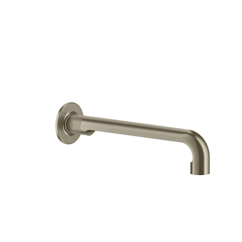 GESSI INCISO Настенный излив 255мм, на 1/2”, комбинируемый с удаленным управлением (не входит в комплект), цвет: Finox Brushed Nickel, 58101#149
