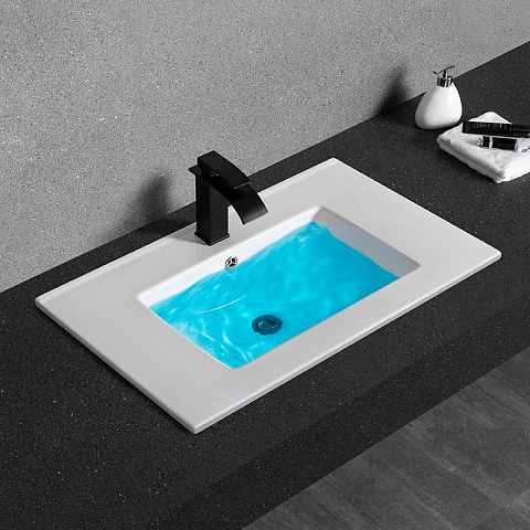 Раковина встраиваемая CeramaLux 9070E 710×465 мм, белый