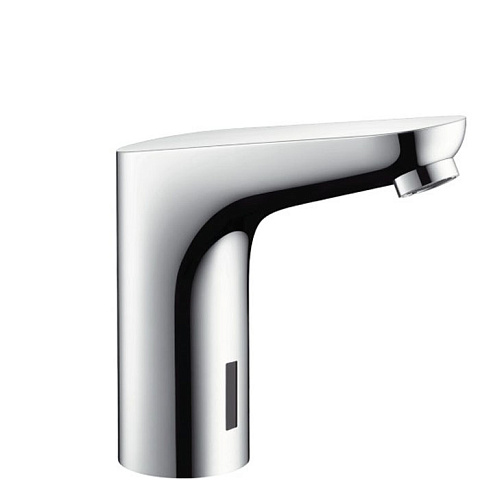 Hansgrohe HG Focus Эл. смеситель для раковины, на 1 отв., излив 127мм, h139мм, без регул.ттемпературы, питание от сети, цвет: хром, 31174000