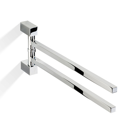 Decor Walther Corner HTH2 Полотенцедержатель поворотный 39.8см, двойной, цвет: хром, 0560700