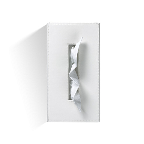 Decor Walther Brownie KB40 Диспенсер для салфеток 24x12x8см, цвет: белая кожа, 0839950