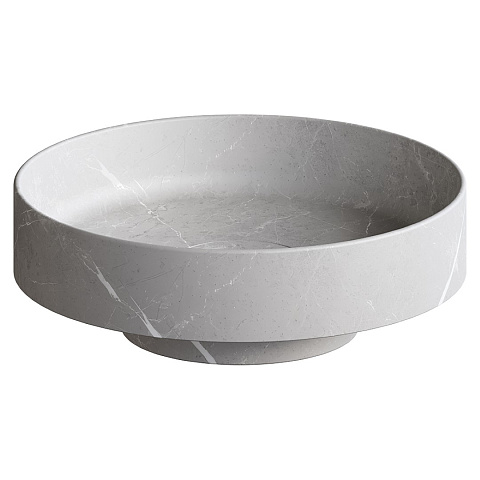 Раковина накладная Boheme SOLE Corian 400*130 Amani Grigio 801-GR