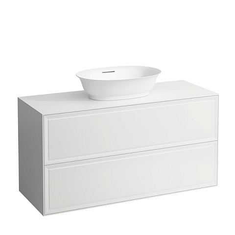 Laufen New Classic База под раковину подвесная , 1180х450х600 мм, 2 ящика, цвет белый глянец (для раковины 812852, 812853) (СПЕЦЦЕНА!), 4.0602.2.085.631.1