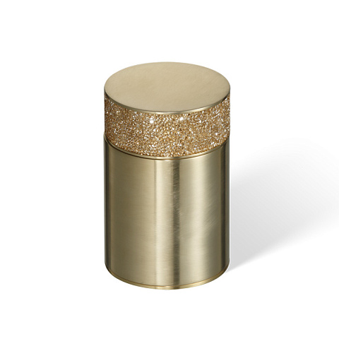 Decor Walther Rocks BMD1 Баночка универсальная 6.5x9.8см, с кристаллами Swarovski®, цвет: золото матовое, 0933782