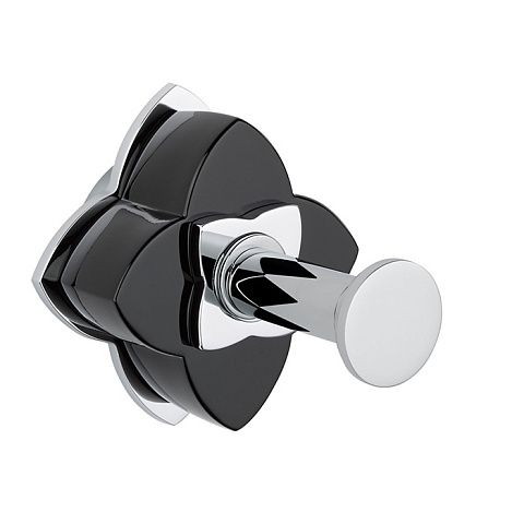 THG PETALE DE CRISTAL NOIR Крючок одинарный, цвет хром, U6D-A02-517