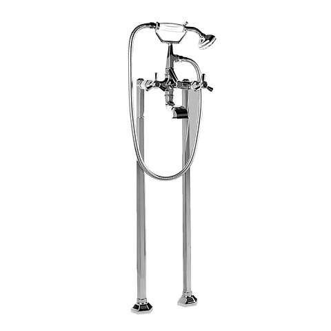 Stella Eccelsa Напольный смеситель для ванны 3274CL306 с ручным душем, цвет: хром, EC 02208 CR00