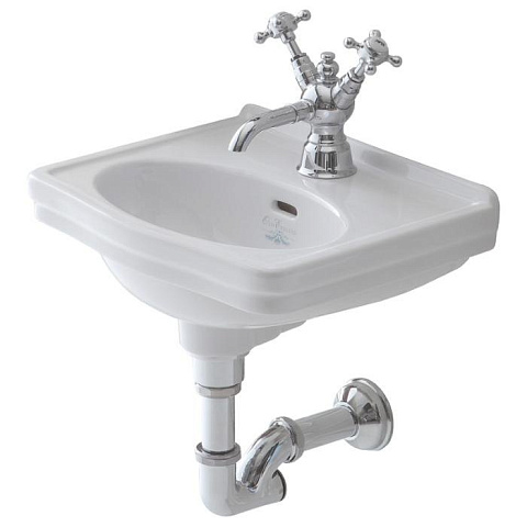 Раковина 38х31 см, 1 отв., цвет: белый Simas