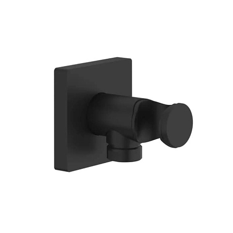 GESSI Rilievo Вывод воды с держателем для душевой лейки на 1/2", цвет: nero XL, 59161#299