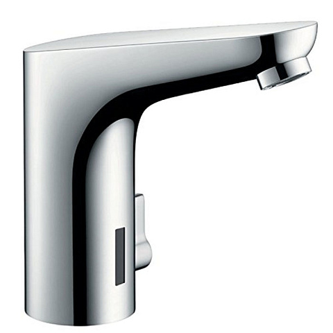 Hansgrohe HG Focus Эл. смеситель для раковины, на 1 отв., излив 127мм, h139мм, регул.ттемпературы, питание от батареек, цвет: хром, 31171000